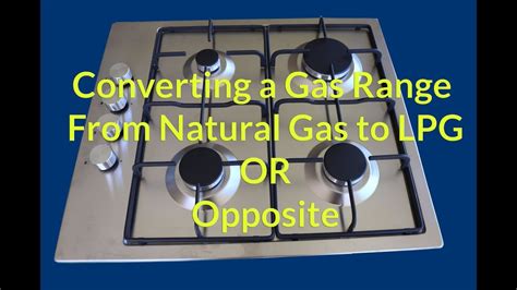 can you convert natural gas cooktop to lpg